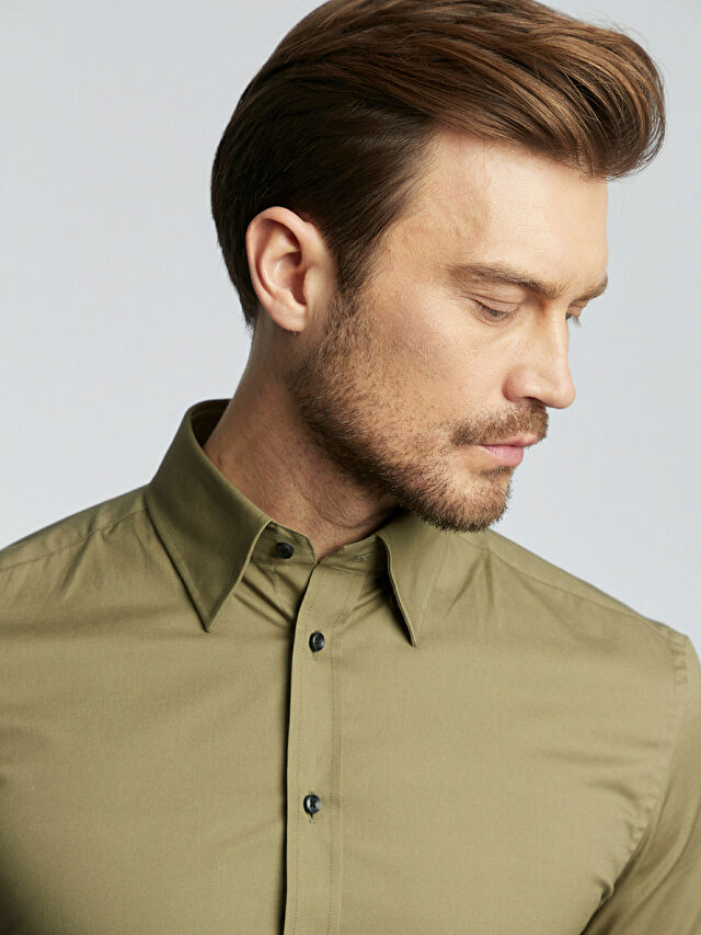 KOSZULA KHAKI KRÓTKI RĘKAW