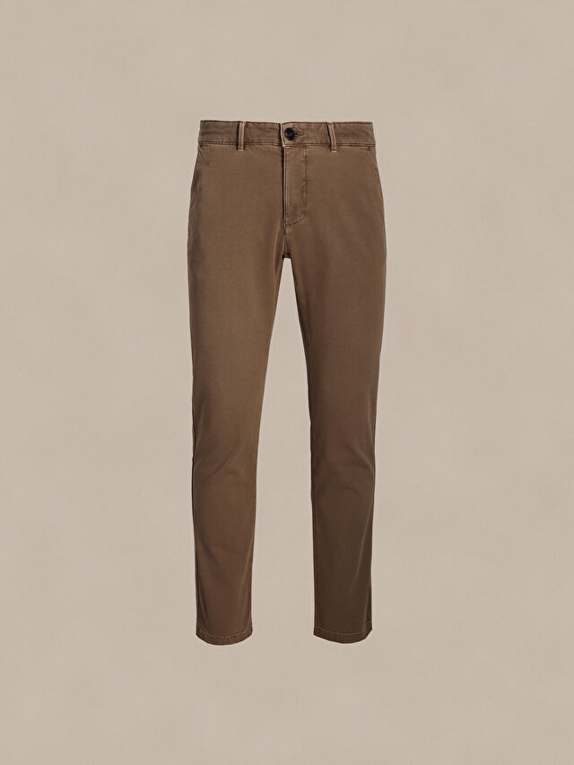 SPODNIE MINTO W KOLORZE KHAKI