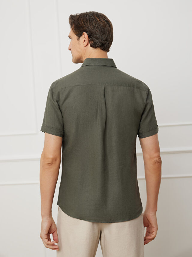 KOSZULA KHAKI CAPRI KRÓTKI RĘKAW