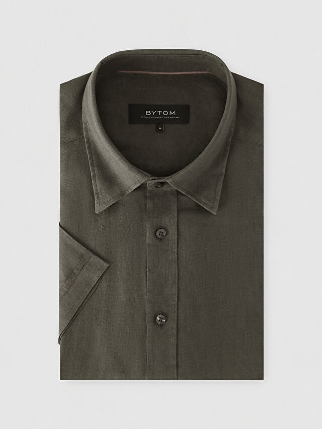 KOSZULA KHAKI CAPRI KRÓTKI RĘKAW