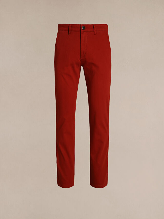 CZERWONE SPODNIE WES