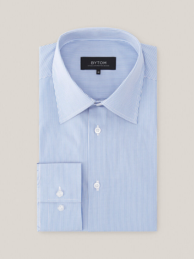 NIEBIESKA KOSZULA HAGA DŁUGI RĘKAW