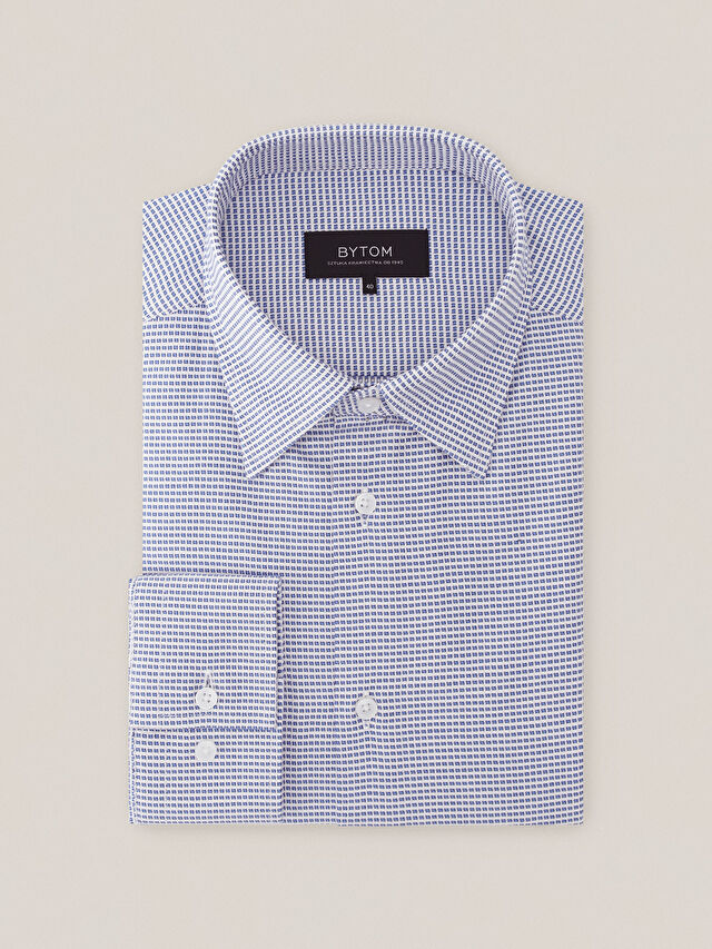 NIEBIESKA KOSZULA CAPRI DŁUGI RĘKAW