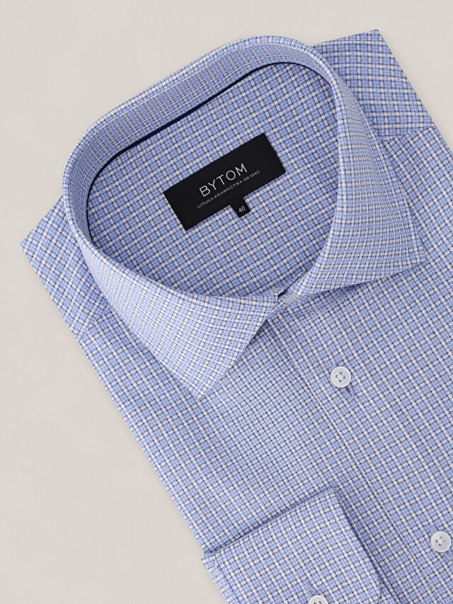 NIEBIESKA KOSZULA BRAGA DŁUGI RĘKAW