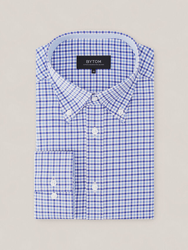 NIEBIESKA KOSZULA MALMO DŁUGI RĘKAW