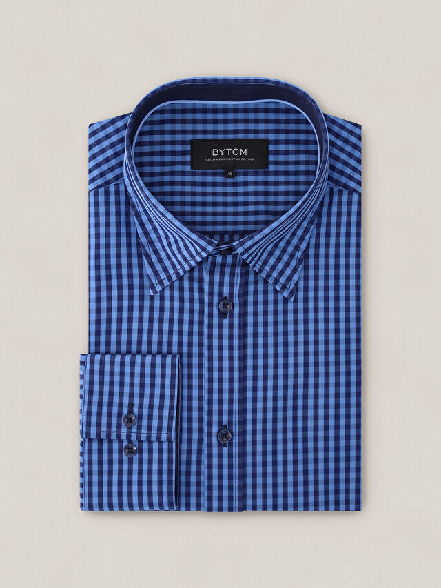 GRANATOWA KOSZULA CAPRI DŁUGI RĘKAW