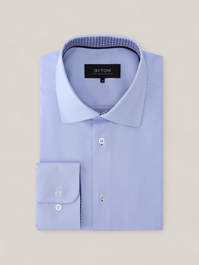 NIEBIESKA KOSZULA ROMA DŁUGI RĘKAW