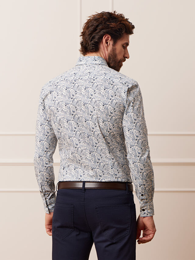 BIAŁA KOSZULA MALMO DŁUGI RĘKAW