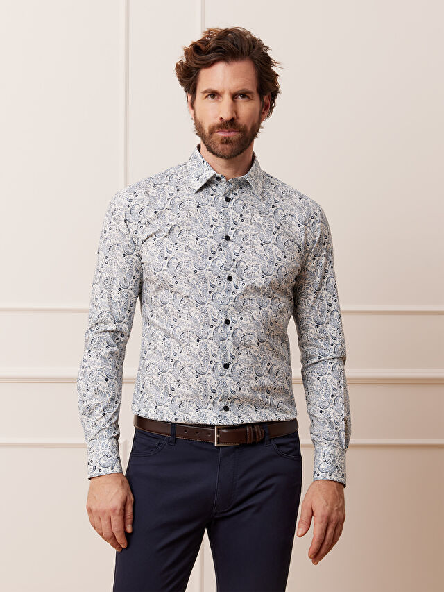 BIAŁA KOSZULA MALMO DŁUGI RĘKAW