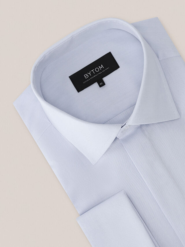 NIEBIESKA KOSZULA ROMA DŁUGI RĘKAW