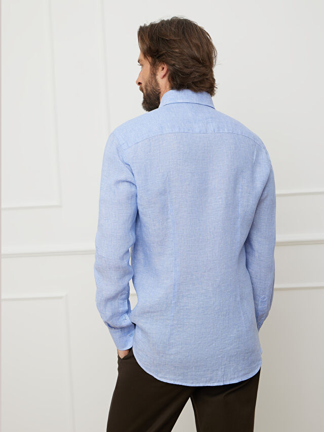 GRANATOWA KOSZULA ROMA DŁUGI RĘKAW