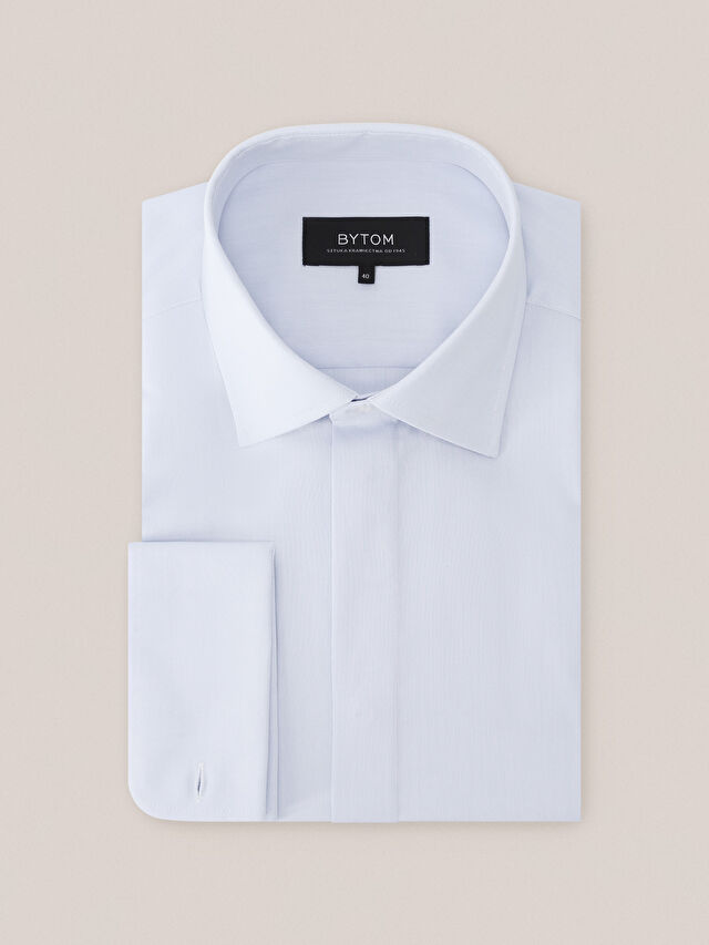 NIEBIESKA KOSZULA ROMA DŁUGI RĘKAW