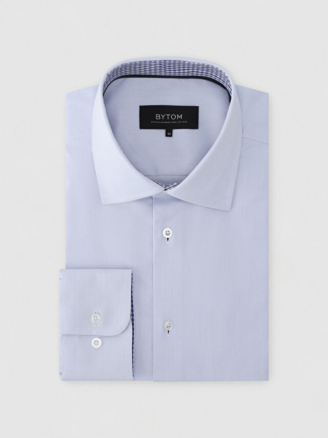 NIEBIESKA KOSZULA ROMA DŁUGI RĘKAW