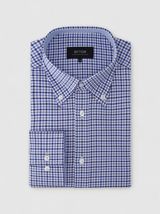 NIEBIESKA KOSZULA MALMO DŁUGI RĘKAW