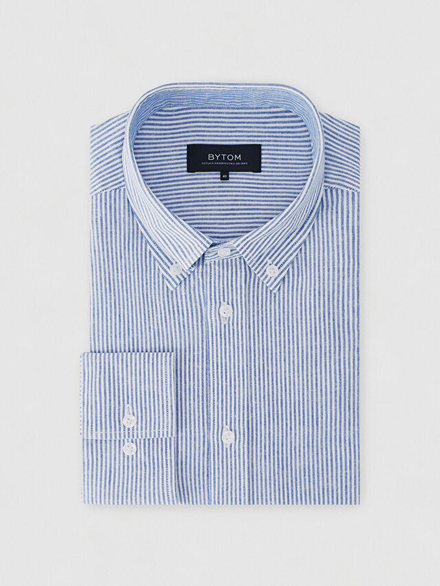 NIEBIESKA KOSZULA MALMO DŁUGI RĘKAW