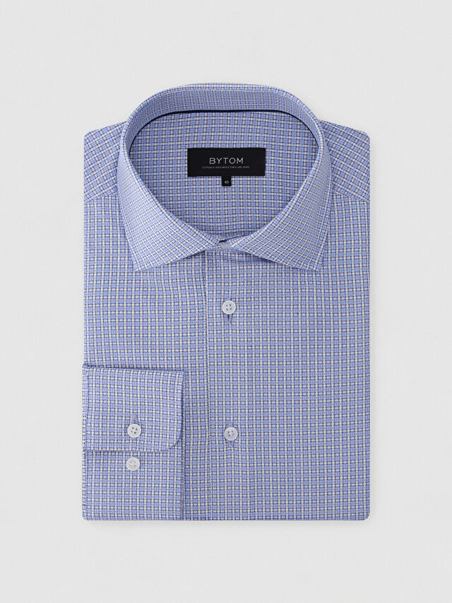 NIEBIESKA KOSZULA BRAGA DŁUGI RĘKAW