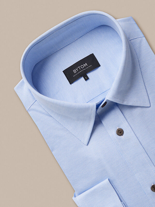 NIEBIESKA KOSZULA DŁUGI RĘKAW