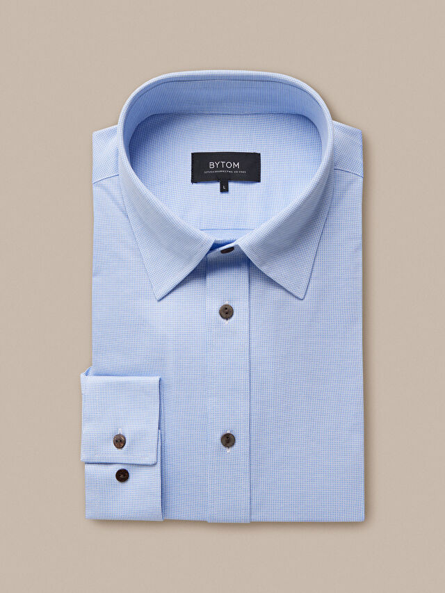 NIEBIESKA KOSZULA DŁUGI RĘKAW