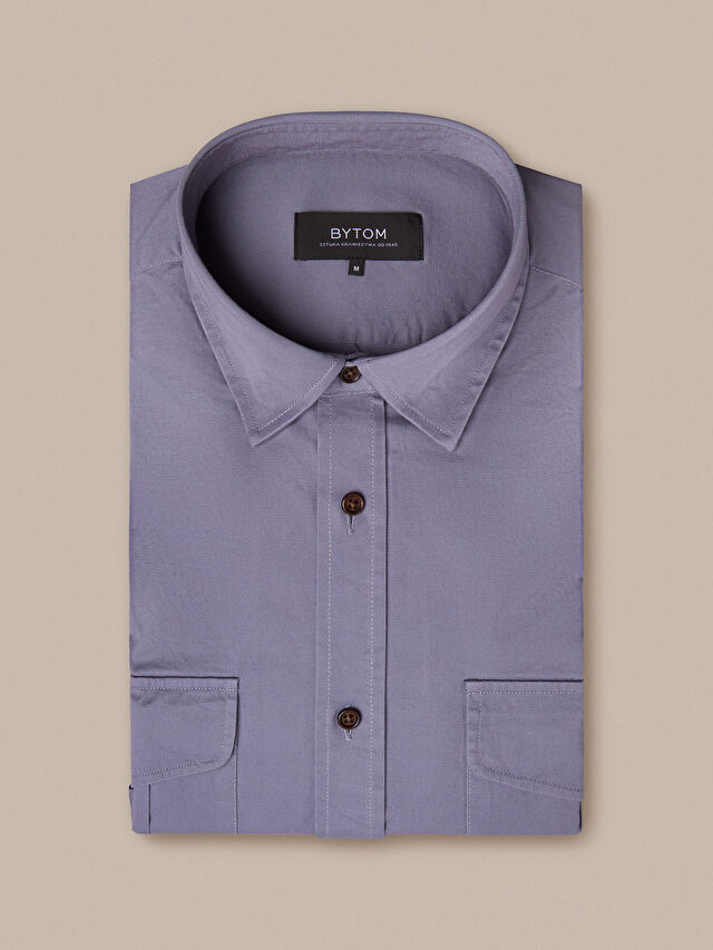 NEBIESKA KOSZULA DŁUGI RĘKAW