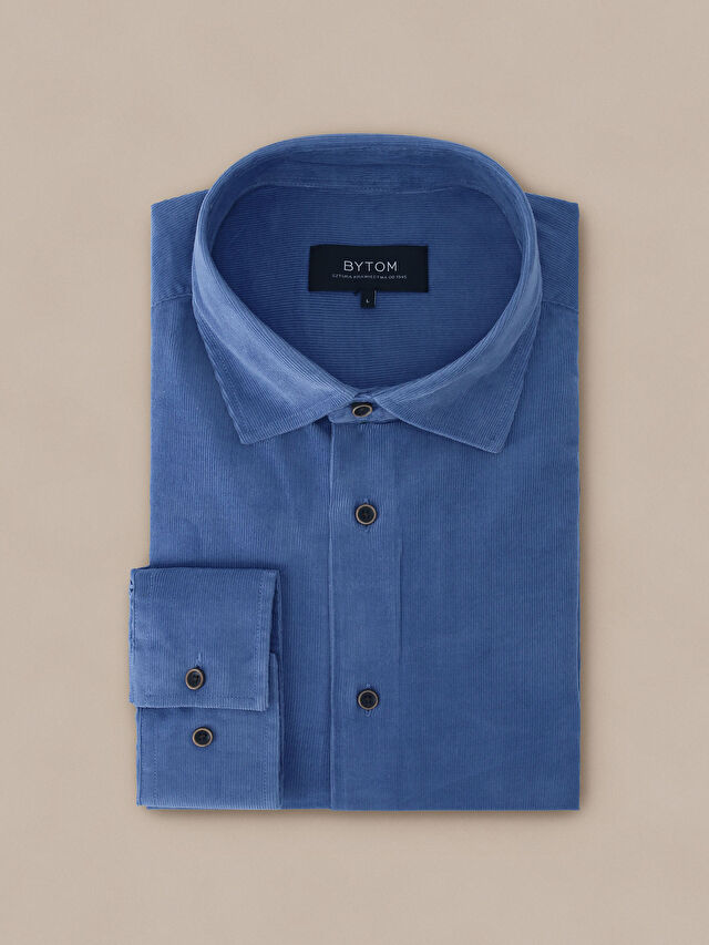 NIEBIESKA KOSZULA DŁUGI RĘKAW