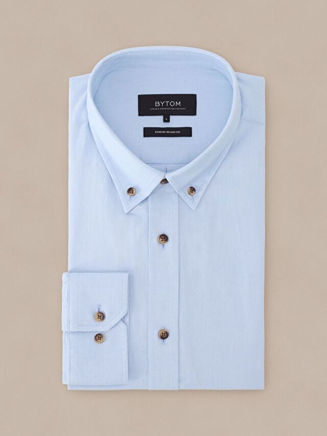 NIEBIESKA KOSZULA DŁUGI RĘKAW