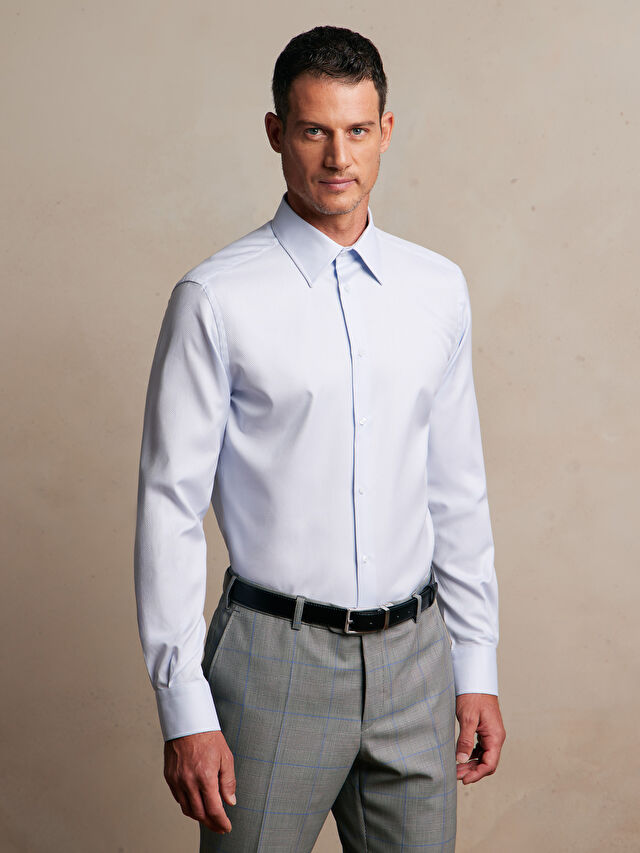 NIEBIESKA KOSZULA DŁUGI RĘKAW