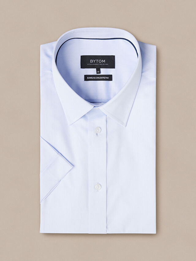 NIEBIESKA KOSZULA KRÓTKI RĘKAW