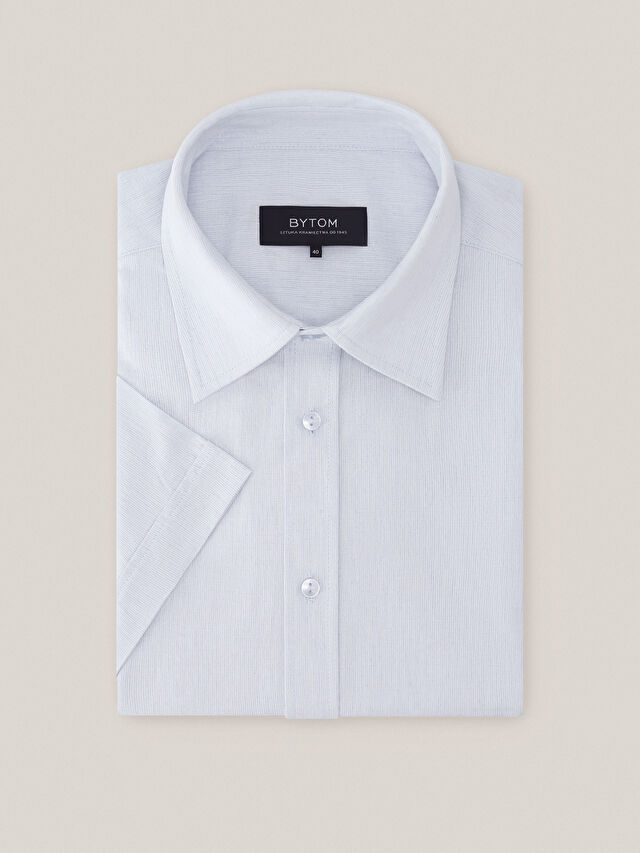 NIEBIESKA KOSZULA KRÓTKI RĘKAW