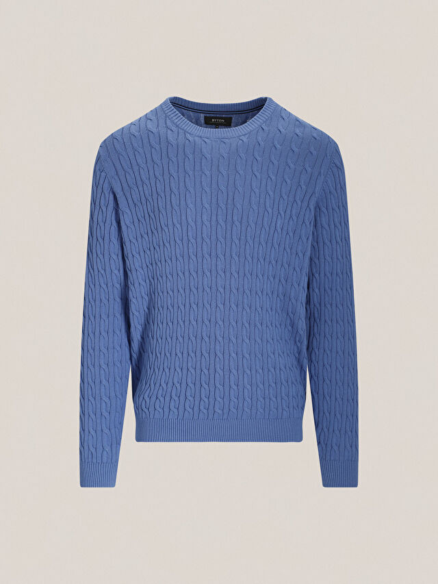 NIEBIESKI SWETER BRATOFT