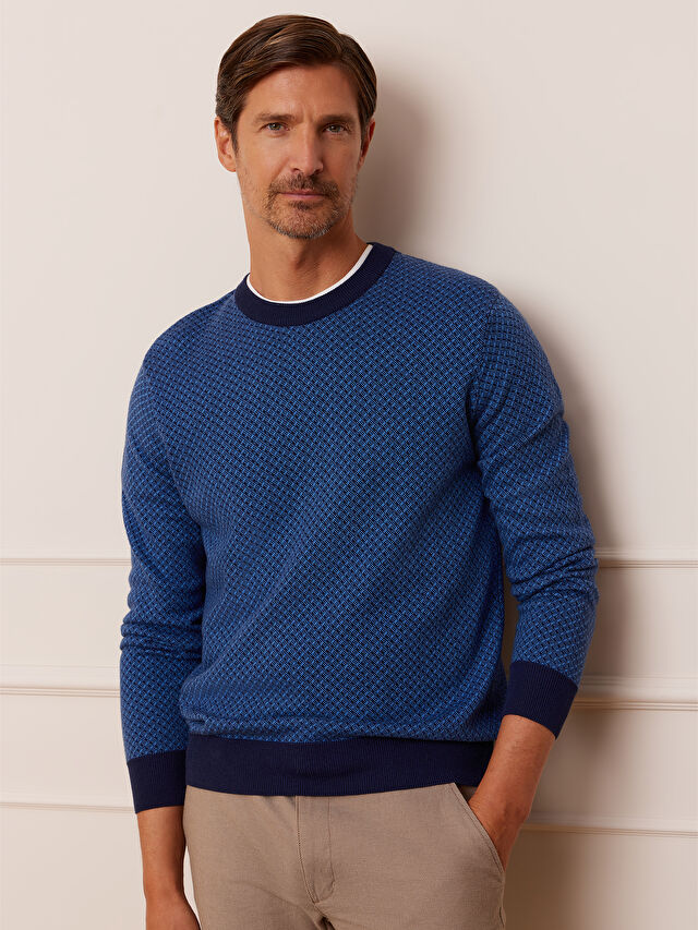 NIEBIESKI SWETER KIRKBECK