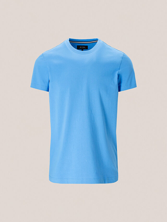 NIEBIESKI T-SHIRT BRIGHTLIGESS