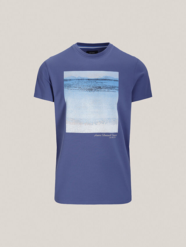 NIEBIESKI T-SHIRT POINTYLIZM4