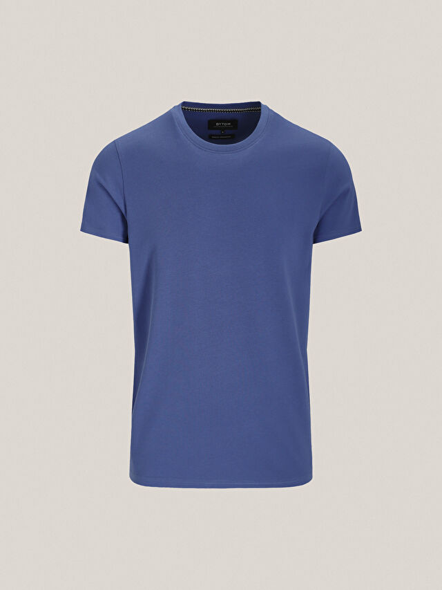 NIEBIESKI T-SHIRT LUCTON