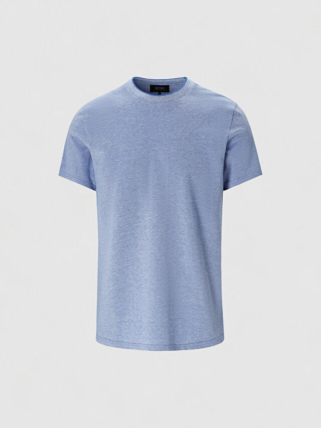 NIEBIESKI T-SHIRT CAPERTON