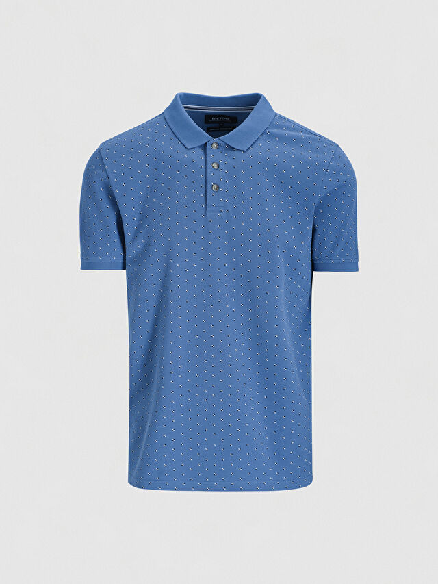 NIEBIESKIE KLASYCZNE POLO BURMAN