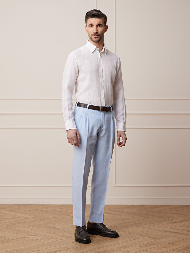 NIEBIESKIE SPODNIE DO GARNITURU - MIKSUJ I ŁĄCZ