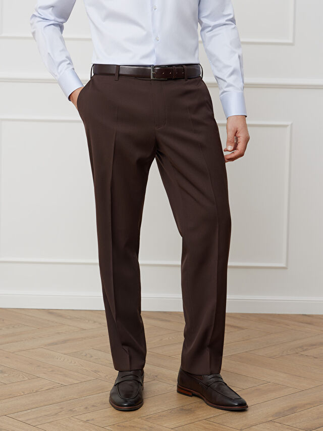 BRĄZOWE SPODNIE DO GARNITURU - MIKSUJ I ŁĄCZ