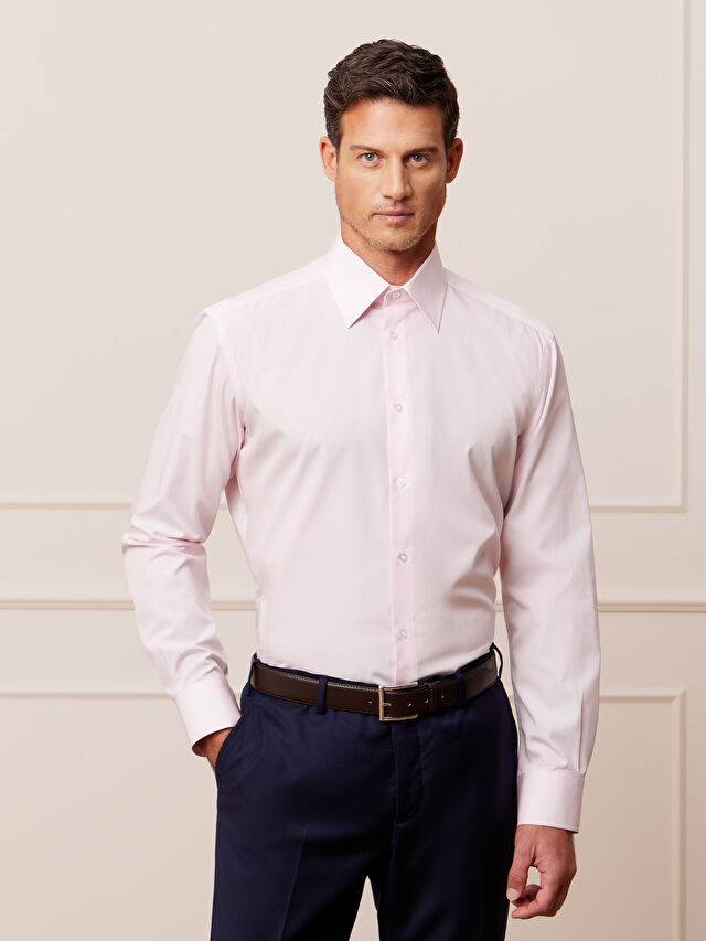 RÓŻOWA KOSZULA DŁUGI RĘKAW