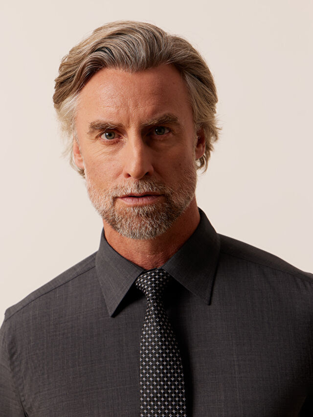 SZARA KOSZULA HAGA DŁUGI RĘKAW