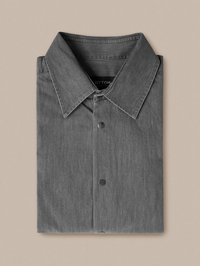 SZARA KOSZULA DŁUGI RĘKAW