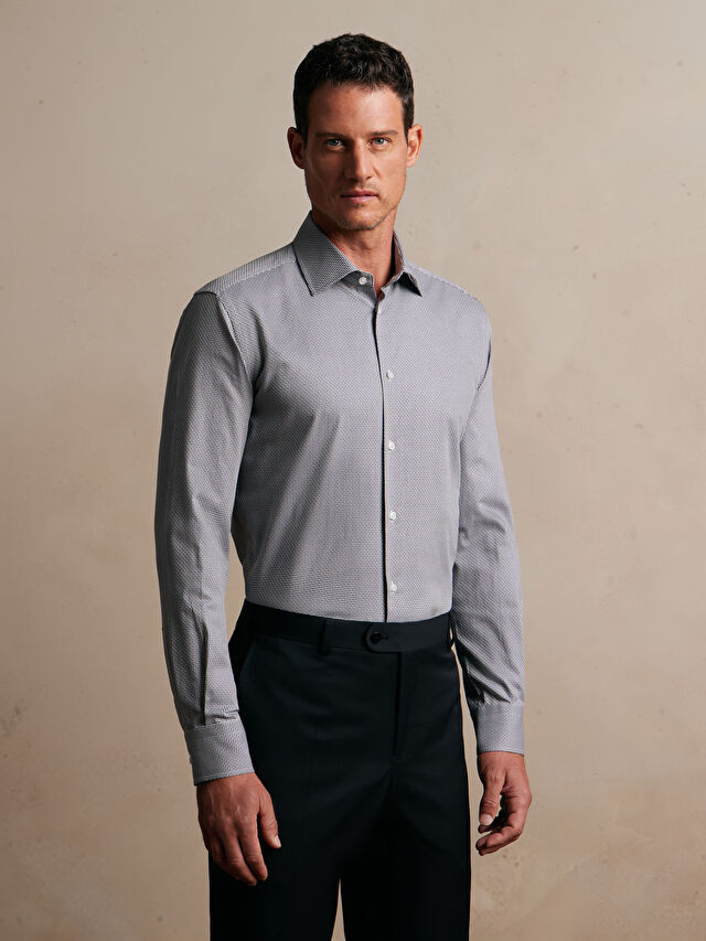 SZARA KOSZULA DŁUGI RĘKAW