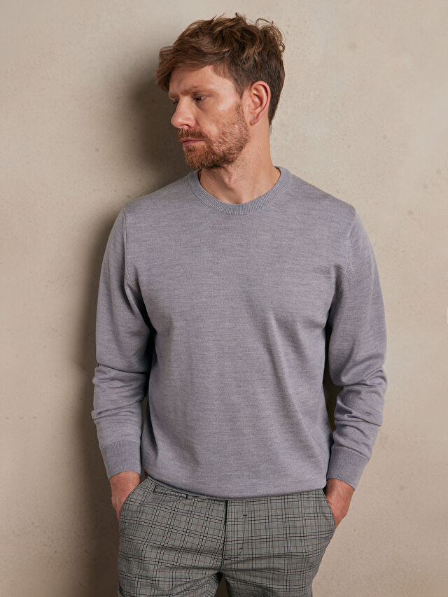 SWETER ASTON Z WEŁNY MERINO