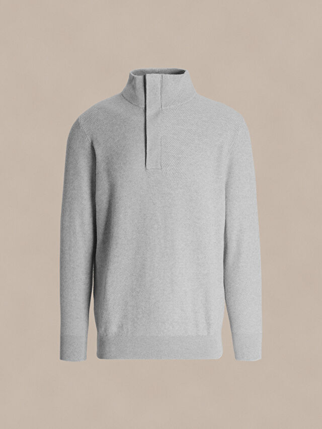 BAWEŁNIANY SWETER KELSO Z DODATKIEM KASZMIRU