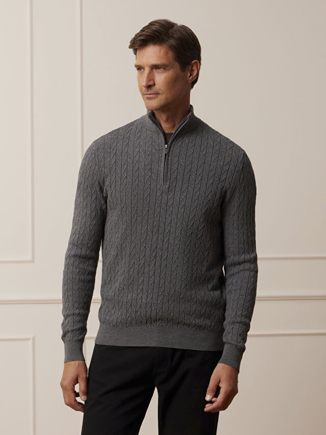 SZARY SWETER GLENCAR