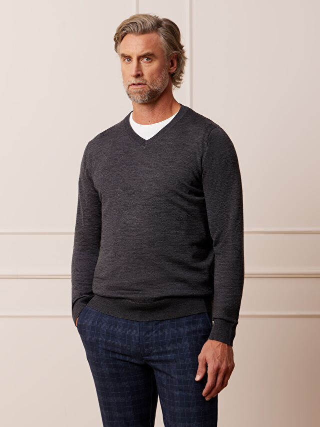 SZARY SWETER GLASGOW