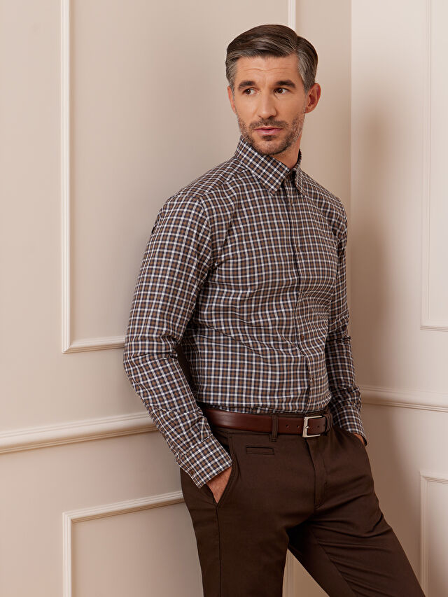 BRĄZOWA KOSZULA CAPRI DŁUGI RĘKAW