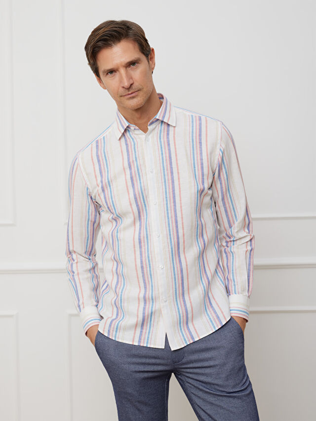 BIAŁA KOSZULA ROMA DŁUGI RĘKAW