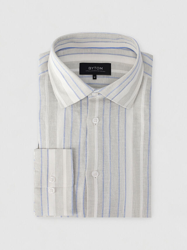 SZARA KOSZULA ROMA DŁUGI RĘKAW