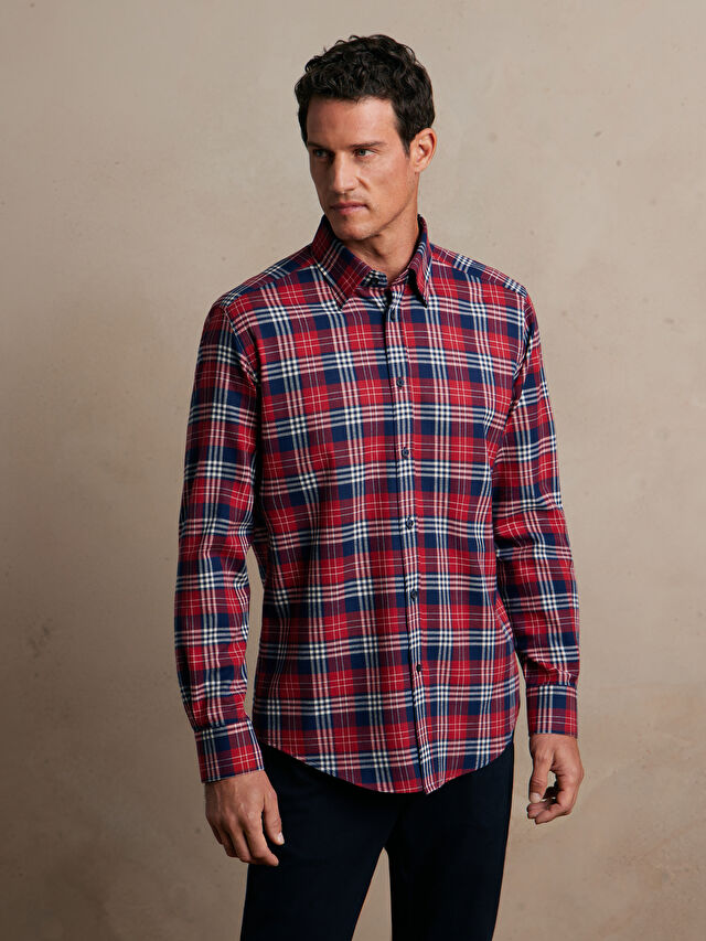 KOSZULA W KRATĘ DŁUGI RĘKAW