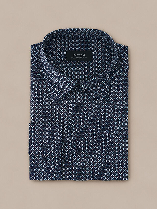 GRANATOWA KOSZULA DŁUGI RĘKAW